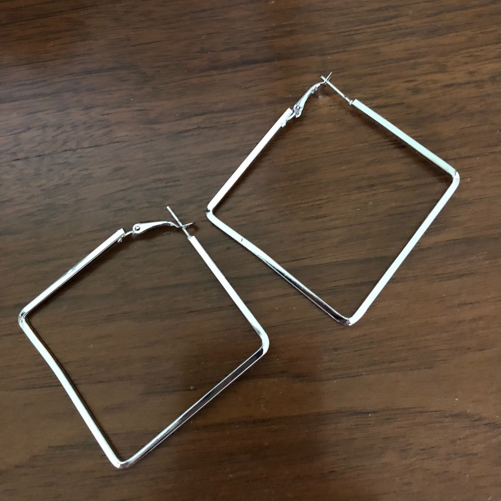 Square hoops- geometric hoops